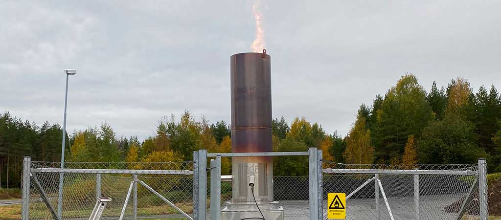 New flare for Sandholmens ARV in Piteå